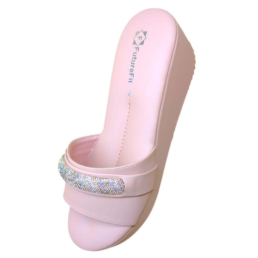 Pink Wedge Sandals